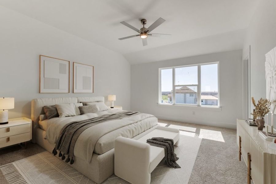 Furnished interior in a model home at Pecan Square in Northlake (Image 7). Furnished interior in a model home at Pecan Square in Northlake (Image 7).