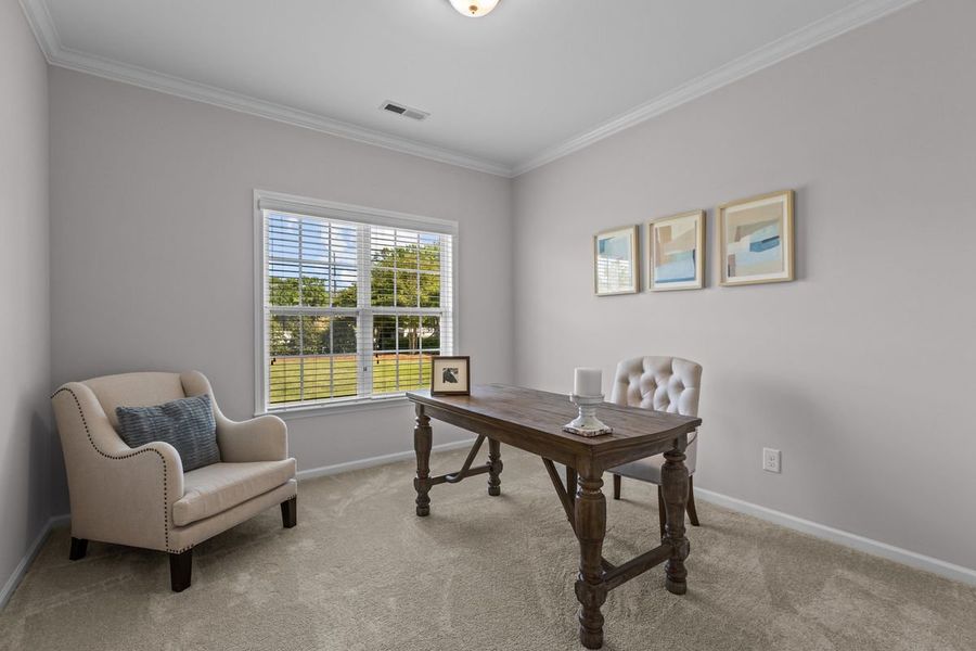 Furnished interior in a model home at The Preserve at Langston in Winterville (Image 16).