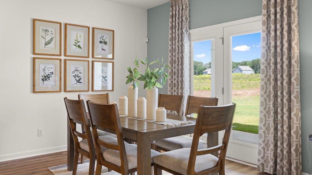 Furnished interior in a model home at Fox Crossing in Griffin (Image 5).