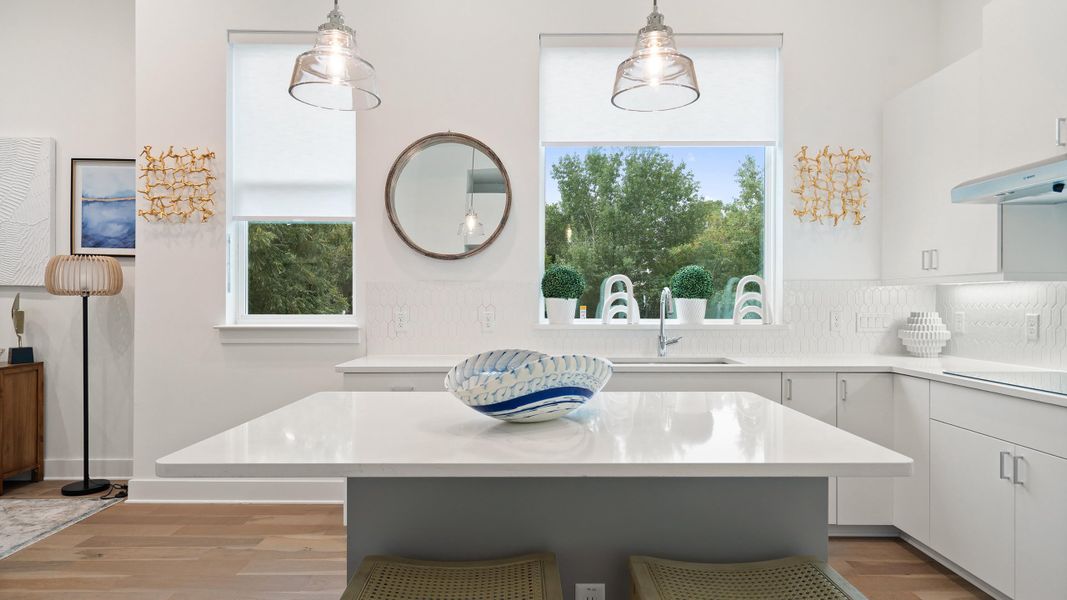 Furnished interior in a model home at Bluebonnet Lofts in Austin (Image 35).