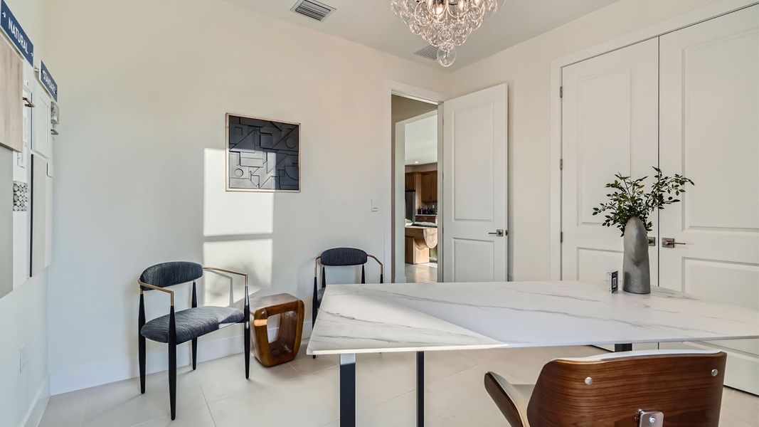 Furnished interior in a model home at Estrella Square in Homestead (Image 25). Furnished interior in a model home at Estrella Square in Homestead (Image 25).