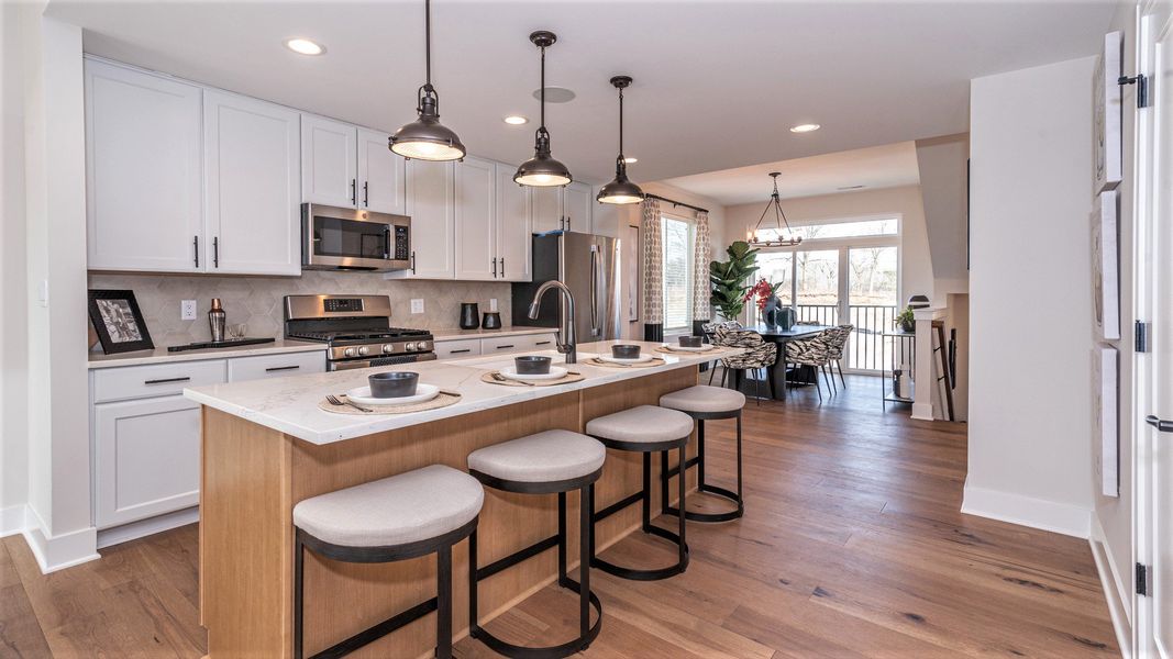 Furnished interior in a model home at Bristol Ridge Townhomes in Ann Arbor (Image 8). Furnished interior in a model home at Bristol Ridge Townhomes in Ann Arbor (Image 8).