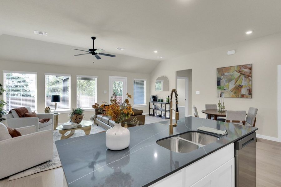 Furnished interior in a model home at Freeman Farm in Kaufman (Image 28).