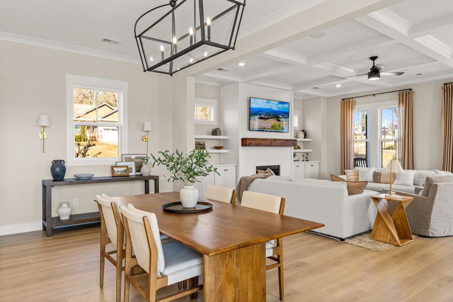 Furnished interior in a model home at Double Springs in Taylors (Image 38). Furnished interior in a model home at Double Springs in Taylors (Image 38).