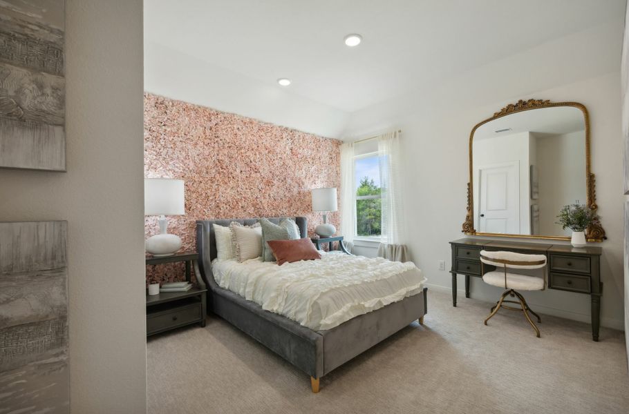 Furnished interior in a model home at Cross Creek Meadows in Celina (Image 25). Furnished interior in a model home at Cross Creek Meadows in Celina (Image 25).