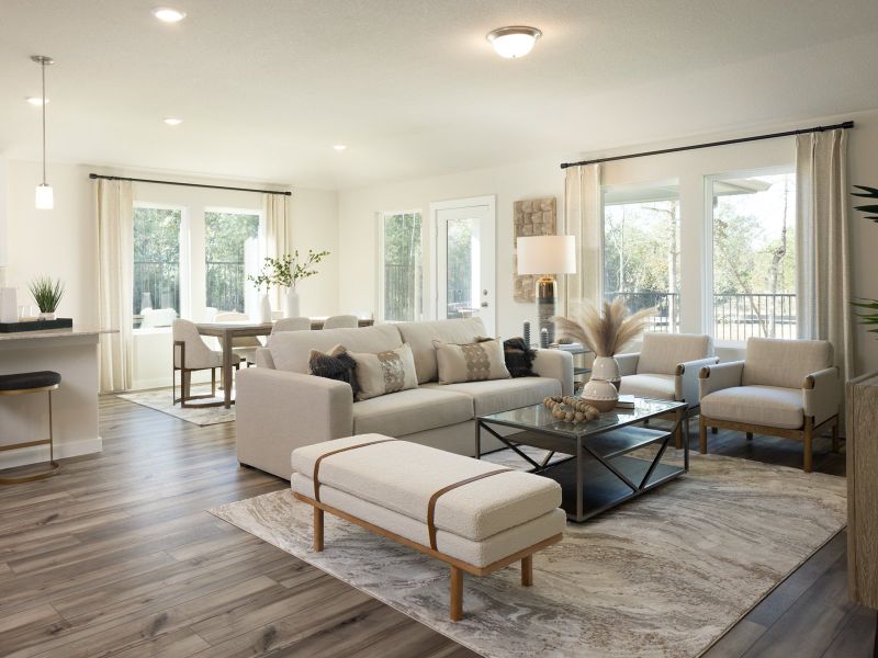 Host gatherings with ease in the spacious living area.