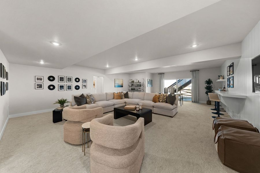 Furnished interior in a model home at Trumark Homes at Tanterra in Parker (Image 53).