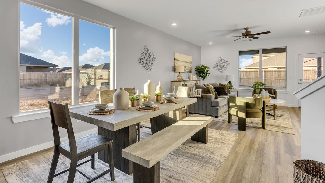Furnished interior in a model home at Viridian in Lubbock (Image 13).