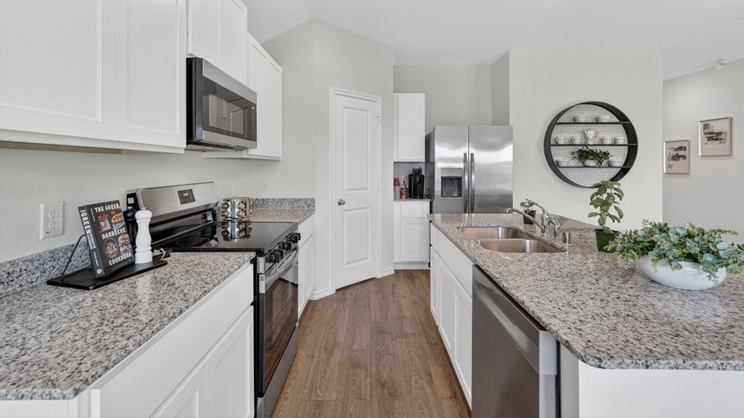 Furnished interior in a model home at Forestbrook Estates in Paris (Image 11).