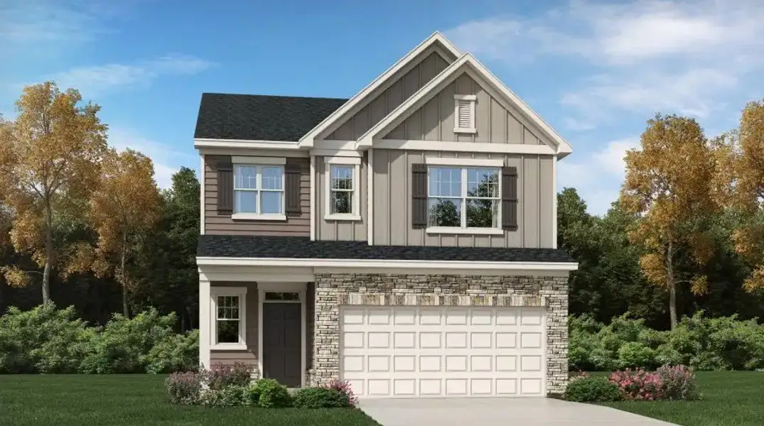Front exterior of a home in the Wesley Downs community, located in Durham, NC (Image 10). Front exterior of a home in the Wesley Downs community, located in Durham, NC (Image 10).
