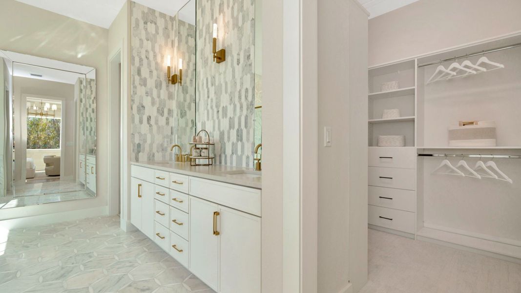 Furnished interior in a model home at Serengeti in Spring Hill (Image 23).