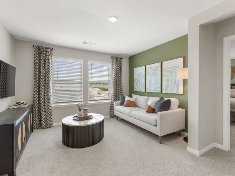 Furnished interior in a model home at Northwoods at Mirror Lake in Villa Rica (Image 11).