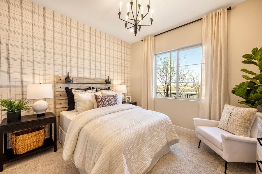 Furnished interior in a model home at Luna at Soleo in Queen Creek (Image 40).