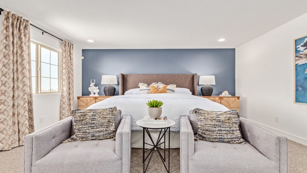 Furnished interior in a model home at Rio Vista at Rancho Mercado in Surprise (Image 7).