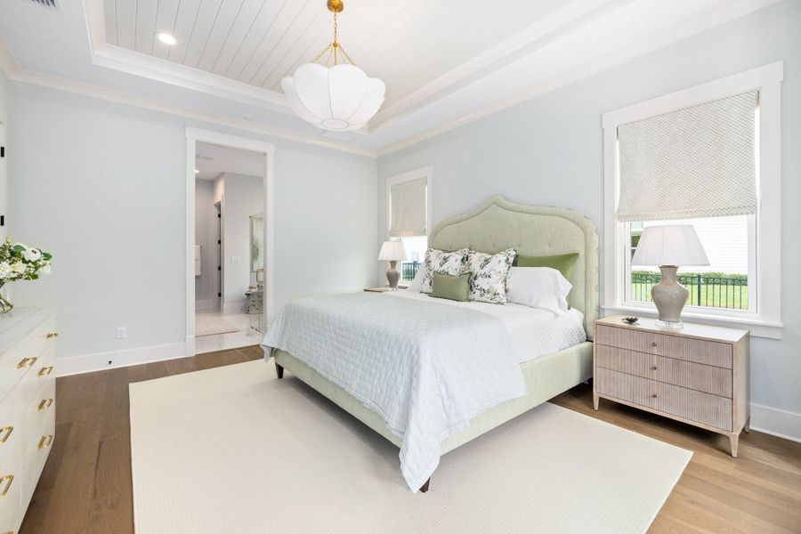 Furnished interior in a model home at Hidden Creek at SilverLeaf 80' Gold Series in St. Augustine (Image 64).