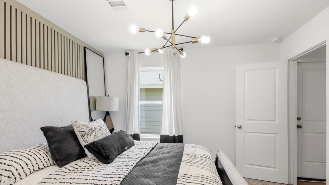Furnished interior in a model home at Baron Village in Conroe (Image 22). Furnished interior in a model home at Baron Village in Conroe (Image 22).