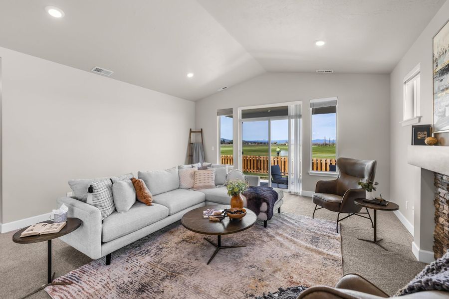 Furnished interior in a model home at Willowbrook in Madras (Image 39).