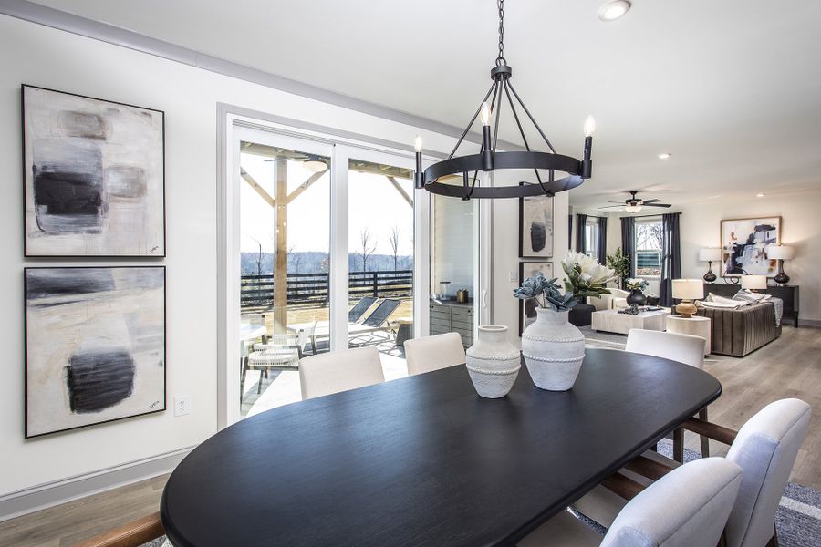 Furnished interior in a model home at Tiberon Woods in Cumming (Image 7).