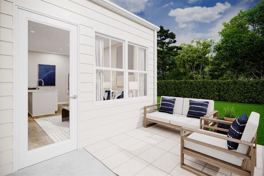 Enjoy a low-maintenance outdoor space—perfect for relaxing or hosting.