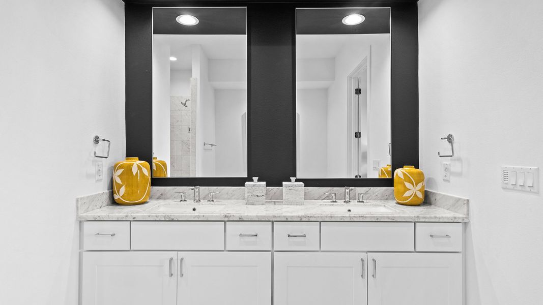 Furnished interior in a model home at Austin Modern Lofts at Mueller in Austin (Image 21).