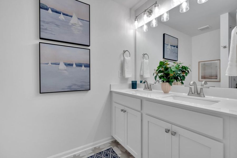 Furnished interior in a model home at Village Green in Adairsville (Image 18). Furnished interior in a model home at Village Green in Adairsville (Image 18).