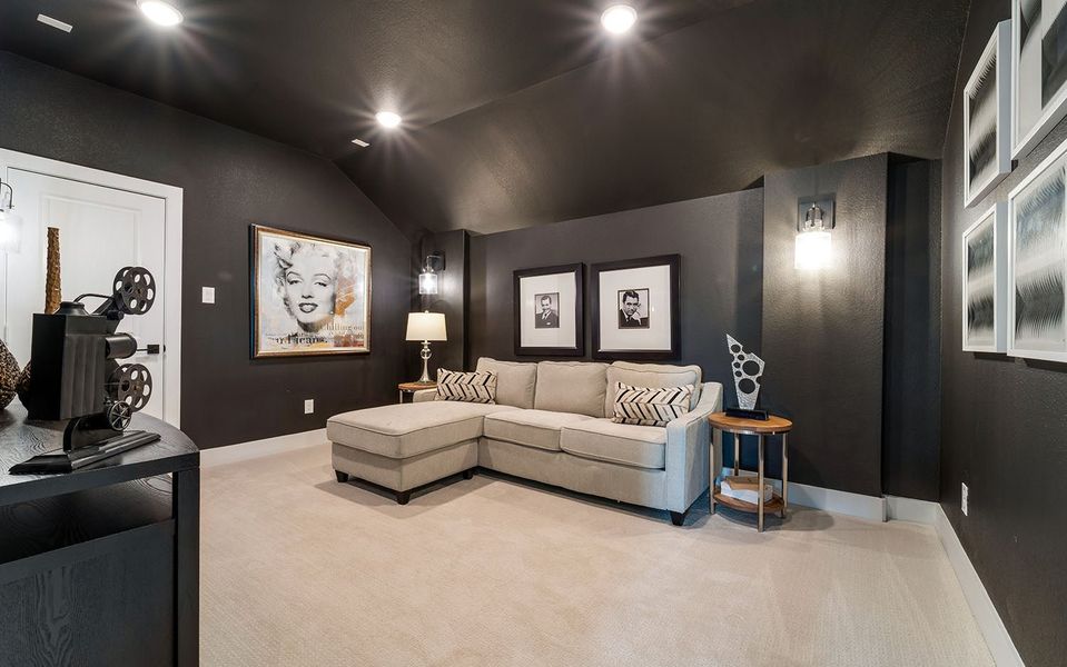 Furnished interior in a model home at Marvida in Cypress (Image 47).