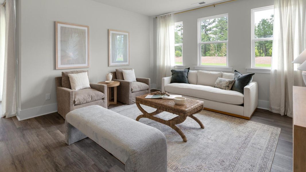 Furnished interior in a model home at The Grove at Blake Farm in Wilmington (Image 20).