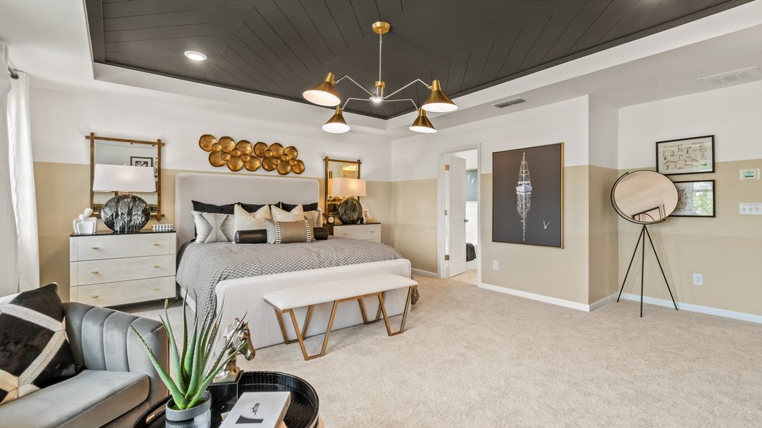 Furnished interior in a model home at Enclave at Evergreen in Fairburn (Image 25). Furnished interior in a model home at Enclave at Evergreen in Fairburn (Image 25).