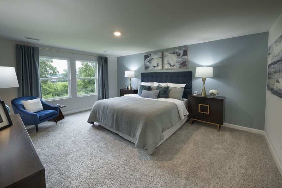Furnished interior in a model home at Vickery Station in Woodruff (Image 6).