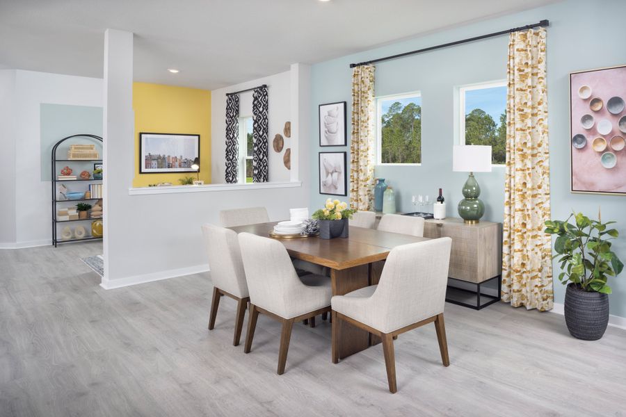 Furnished interior in a model home at Rye Ranch – Classic Series in Parrish (Image 7).
