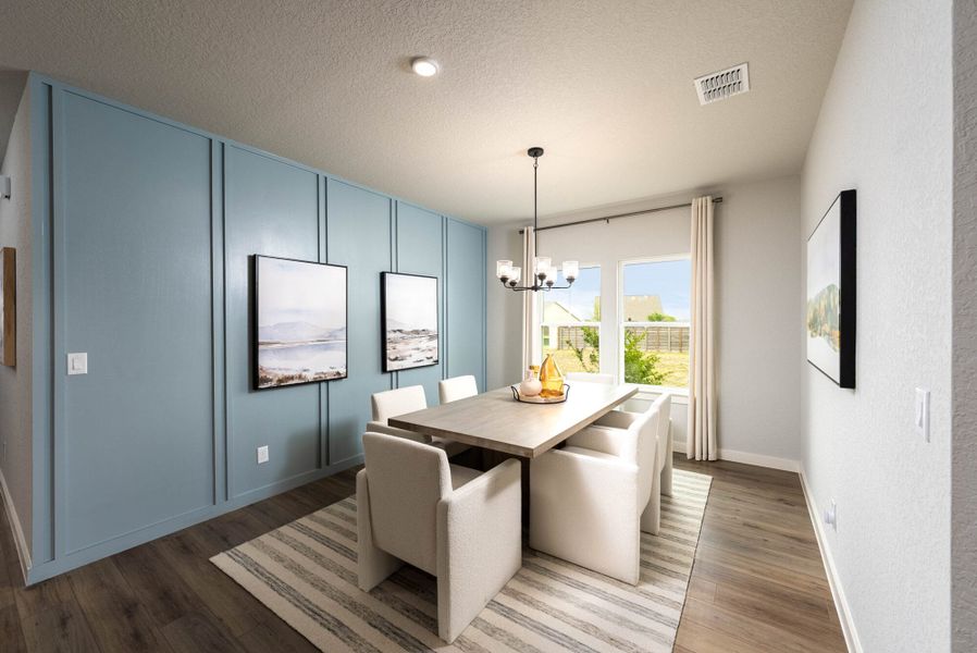 Furnished interior in a model home at Ladera in San Antonio (Image 5).