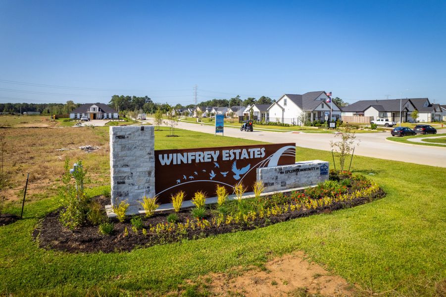 Front exterior of a home in the Winfrey Estates community, located in Tomball, TX (Image 2).