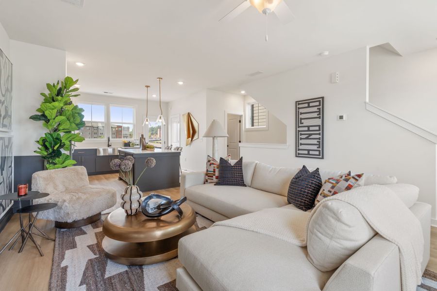 Furnished interior in a model home at Array in Atlanta (Image 55).