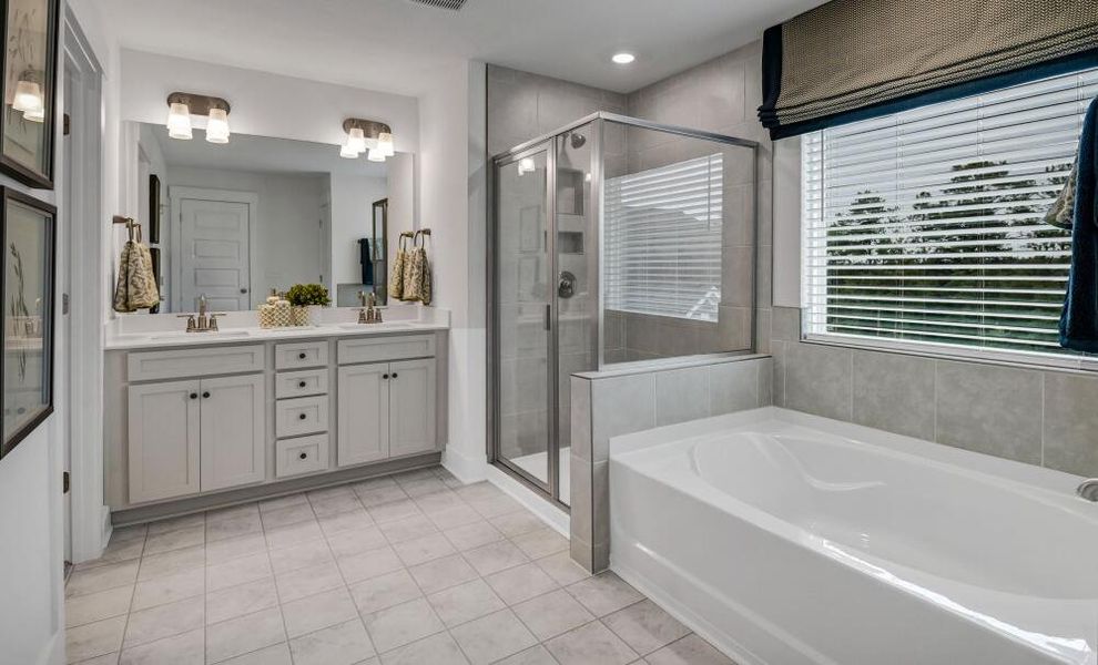 Furnished interior in a model home at Ferry Grove in Lexington (Image 18).