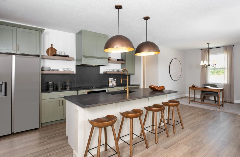 Furnished interior in a model home at Northlake at Ovation in Winter Garden (Image 7).