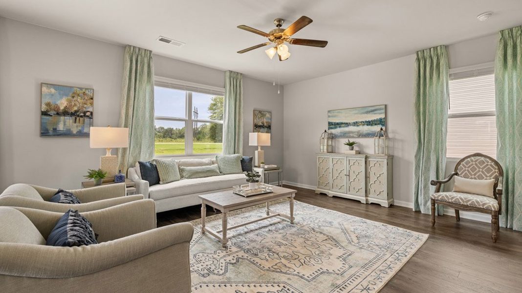 Furnished interior in a model home at Wrenfield at Chanticleer in North Augusta (Image 9). Furnished interior in a model home at Wrenfield at Chanticleer in North Augusta (Image 9).