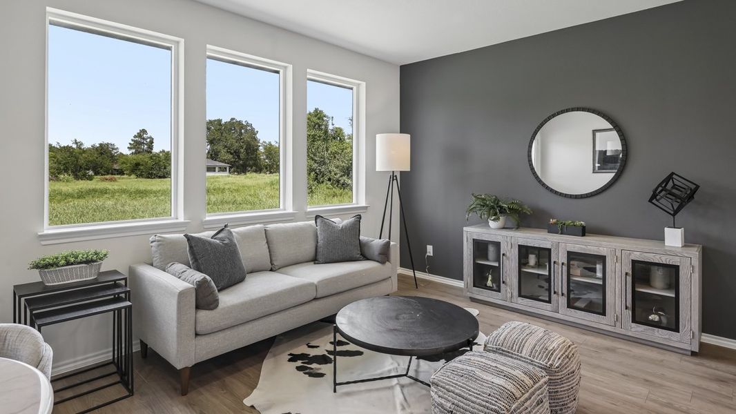Furnished interior in a model home at Stonewood in Sulphur Springs (Image 25).