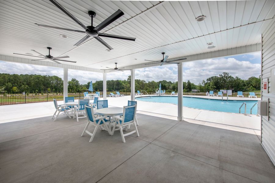 Unwind beneath the covered cabana