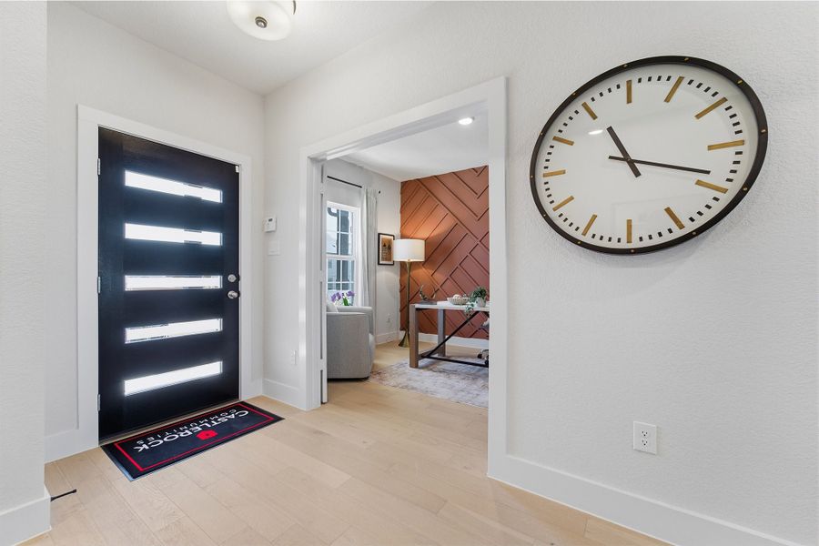 Furnished interior in a model home at Notting Hill in Converse (Image 5).