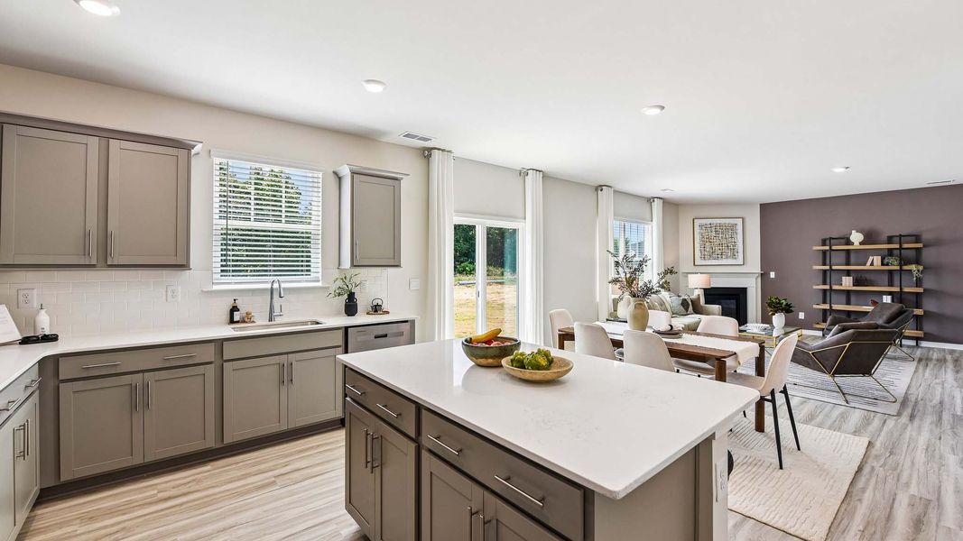 Furnished interior in a model home at Secrest Commons in Monroe (Image 7).