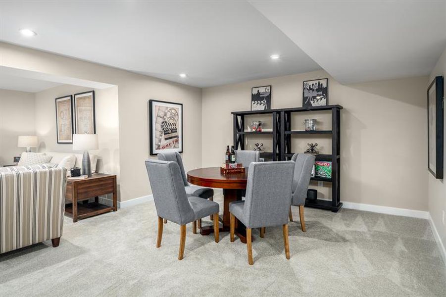 Finish the basement for extra entertaining space—or keep it flexible for storage.