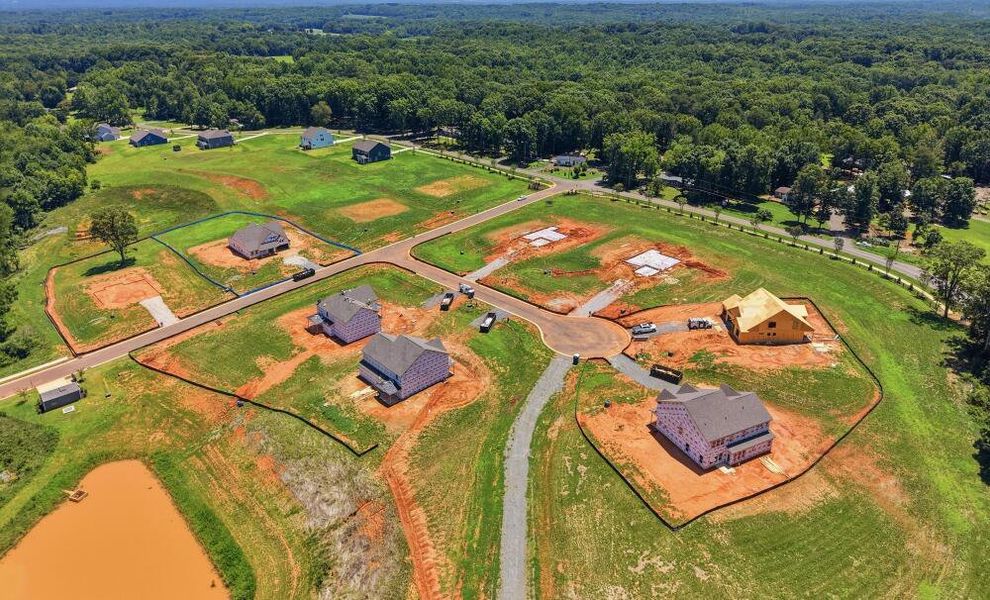 Aerial view of the Chasewood community in Charlotte, NC, showing layout and nearby surroundings (Image 11).