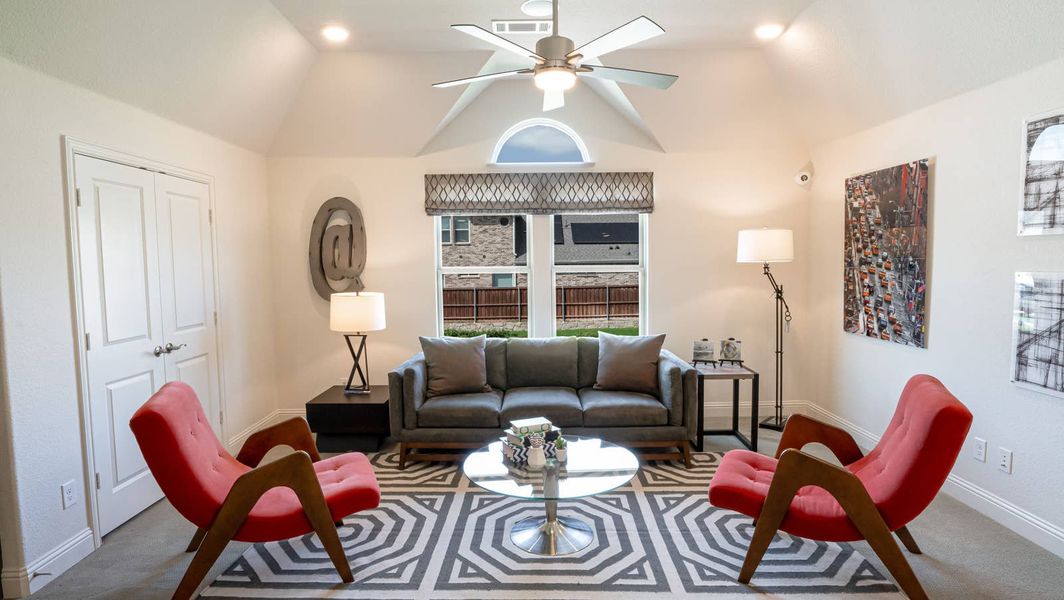Furnished interior in a model home at La Frontera in Fort Worth (Image 8). Furnished interior in a model home at La Frontera in Fort Worth (Image 8).