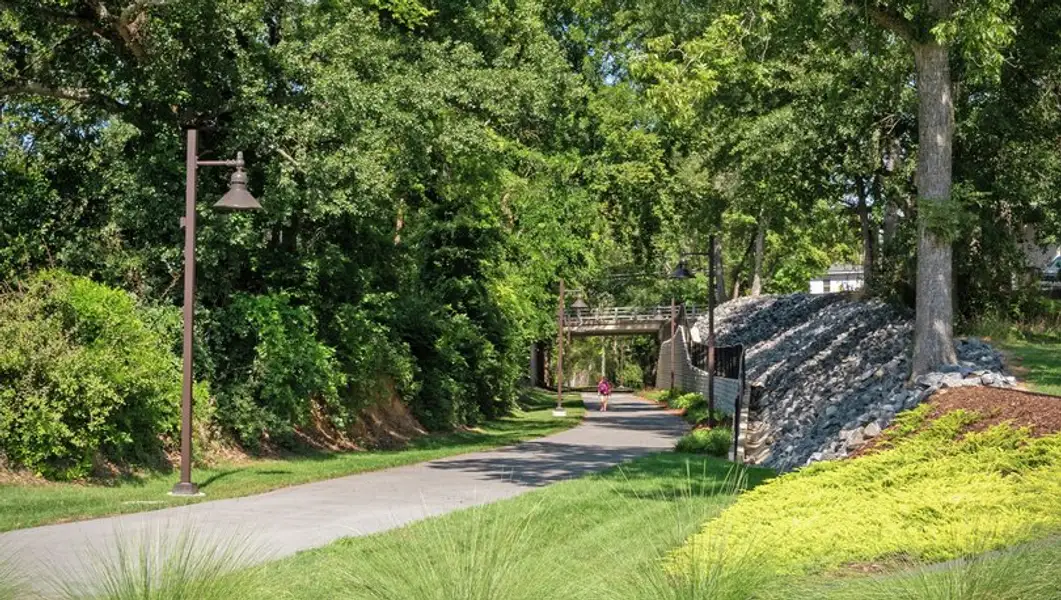 Beautiful walking trail in Shelby, NC.