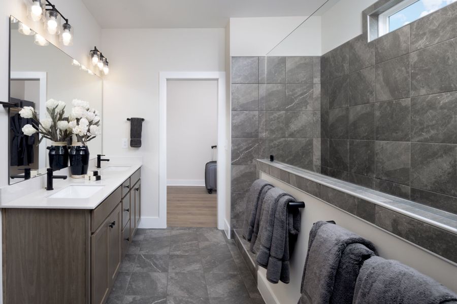 Furnished interior in a model home at Madison Park in Lillington (Image 9).