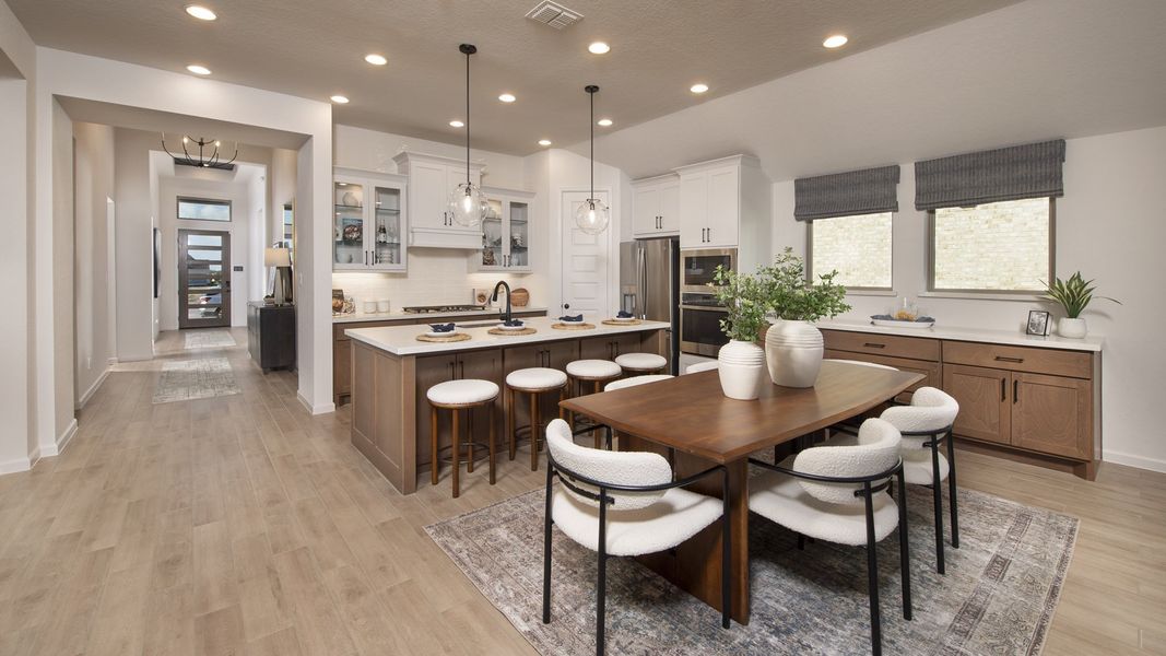 Furnished interior in a model home at Haby Hill 50' in San Antonio (Image 4). Furnished interior in a model home at Haby Hill 50' in San Antonio (Image 4).