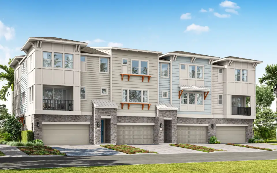 Front exterior of a home in the EvenTide community, located in New Smyrna Beach, FL (Image 5). Front exterior of a home in the EvenTide community, located in New Smyrna Beach, FL (Image 5).