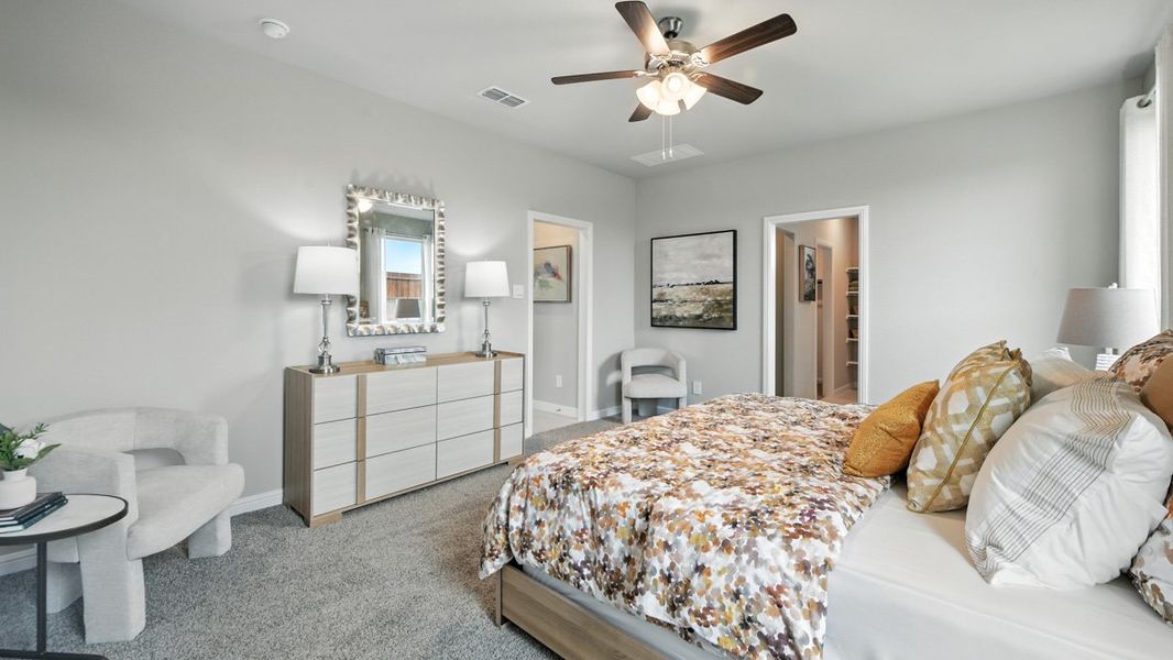 Furnished interior in a model home at Monarch at the Meadows in Denton (Image 16). Furnished interior in a model home at Monarch at the Meadows in Denton (Image 16).