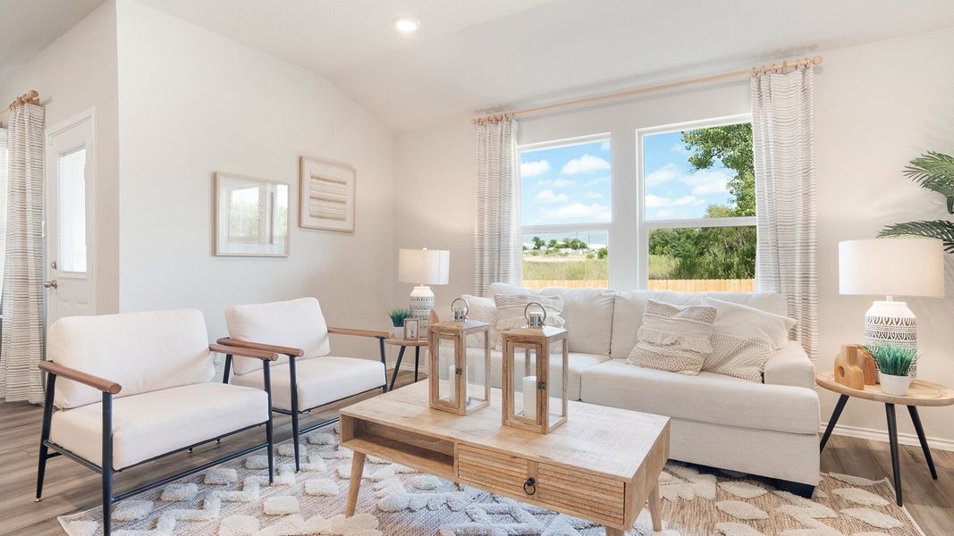 Furnished interior in a model home at Pecan Creek in Temple (Image 12).