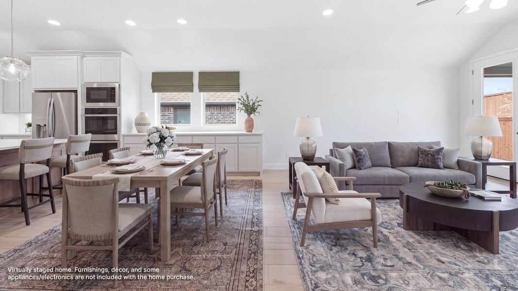 Furnished interior in a model home at Canyon Falls 50' in Northlake (Image 5).